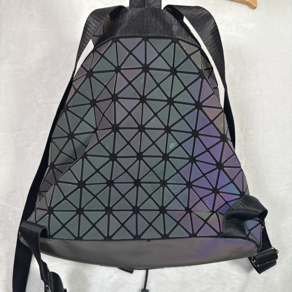 Geometric Backpack Luminous Backpacks Holographic… - image 8